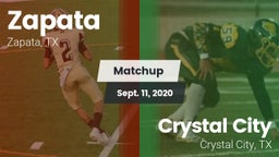 Matchup: Zapata vs. Crystal City  2020