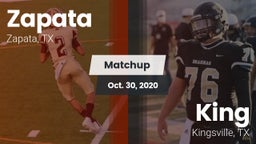 Matchup: Zapata vs. King  2020