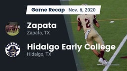 Recap: Zapata  vs. Hidalgo Early College  2020