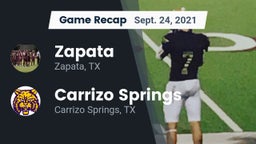 Recap: Zapata  vs. Carrizo Springs  2021