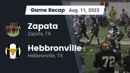 Recap: Zapata  vs. Hebbronville  2023