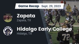 Recap: Zapata  vs. Hidalgo Early College  2023