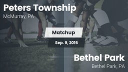 Matchup: Peters Township vs. Bethel Park  2016