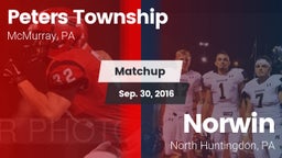 Matchup: Peters Township vs. Norwin  2016