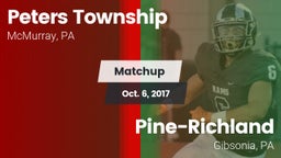 Matchup: Peters Township vs. Pine-Richland  2017