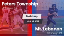 Matchup: Peters Township vs. Mt. Lebanon  2017