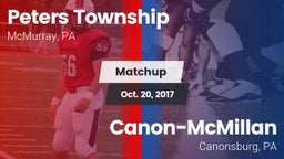 Matchup: Peters Township vs. Canon-McMillan  2017