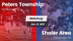 Matchup: Peters Township vs. Shaler Area  2017