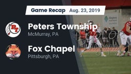 Recap: Peters Township  vs. Fox Chapel  2019