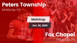 Matchup: Peters Township vs. Fox Chapel  2020