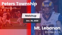Matchup: Peters Township vs. Mt. Lebanon  2020
