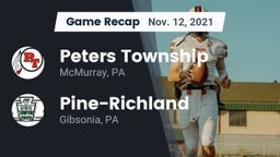 Recap: Peters Township  vs. Pine-Richland  2021