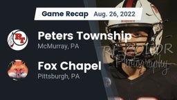 Recap: Peters Township  vs. Fox Chapel  2022