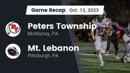 Recap: Peters Township  vs. Mt. Lebanon  2023