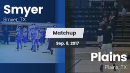 Matchup: Smyer vs. Plains  2017