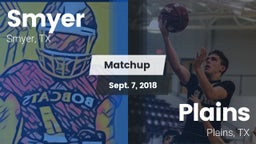 Matchup: Smyer vs. Plains  2018