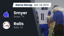 Recap: Smyer  vs. Ralls  2019