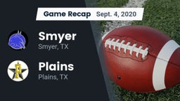 Recap: Smyer  vs. Plains  2020