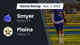 Recap: Smyer  vs. Plains  2023