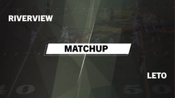 Matchup: Riverview vs. Leto  2016