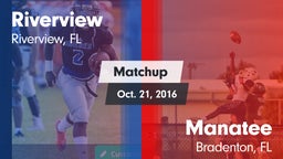 Matchup: Riverview vs. Manatee  2016