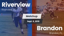 Matchup: Riverview vs. Brandon  2019
