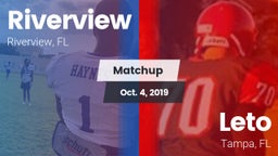 Matchup: Riverview vs. Leto  2019