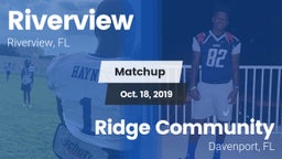 Matchup: Riverview vs. Ridge Community  2019