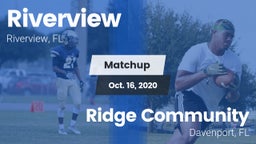 Matchup: Riverview vs. Ridge Community  2020
