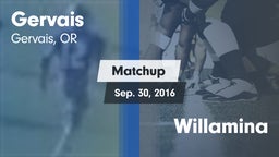 Matchup: Gervais vs. Willamina  2016