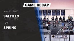 Recap: Saltillo  vs. Spring 2017