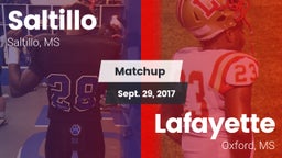 Matchup: Saltillo vs. Lafayette  2017