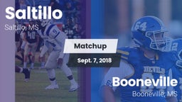 Matchup: Saltillo vs. Booneville  2018