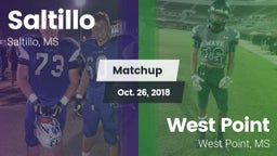 Matchup: Saltillo vs. West Point  2018