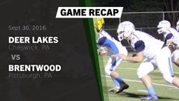 Recap: Deer Lakes  vs. Brentwood  2016