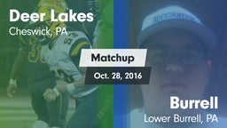 Matchup: Deer Lakes vs. Burrell  2016
