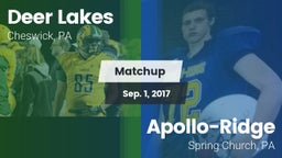 Matchup: Deer Lakes vs. Apollo-Ridge  2017