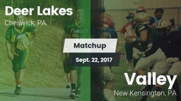 Matchup: Deer Lakes vs. Valley  2017