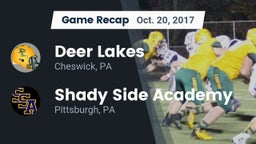 Recap: Deer Lakes  vs. Shady Side Academy  2017