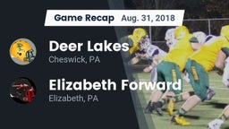 Recap: Deer Lakes  vs. Elizabeth Forward  2018