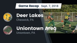 Recap: Deer Lakes  vs. Uniontown Area  2018