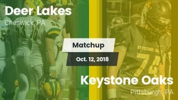 Matchup: Deer Lakes vs. Keystone Oaks  2018