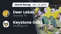 Recap: Deer Lakes  vs. Keystone Oaks  2018