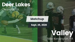 Matchup: Deer Lakes vs. Valley  2020