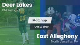 Matchup: Deer Lakes vs. East Allegheny  2020