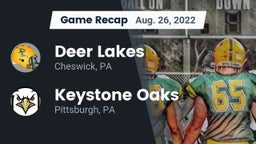 Recap: Deer Lakes  vs. Keystone Oaks  2022