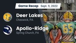 Recap: Deer Lakes  vs. Apollo-Ridge  2022