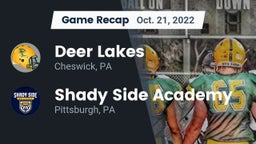 Recap: Deer Lakes  vs. Shady Side Academy  2022