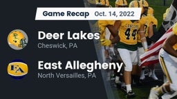 Recap: Deer Lakes  vs. East Allegheny  2022