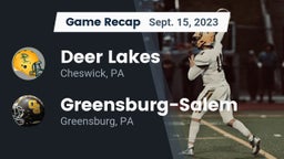 Recap: Deer Lakes  vs. Greensburg-Salem  2023